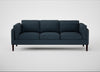 Sonno 4 Seater Sofa Siena Cotton Deep Sea / Wenge Black