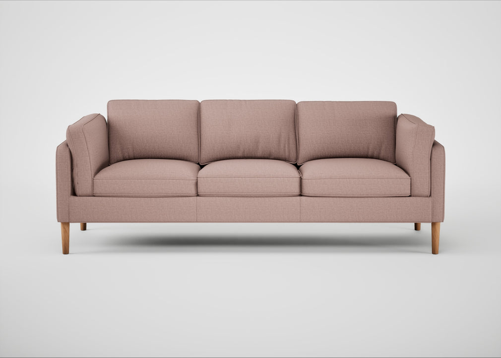 Sonno 4 Seater Sofa Siena Cotton Dusky Pink / Natural