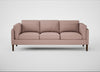 Sonno 4 Seater Sofa Siena Cotton Dusky Pink / Walnut