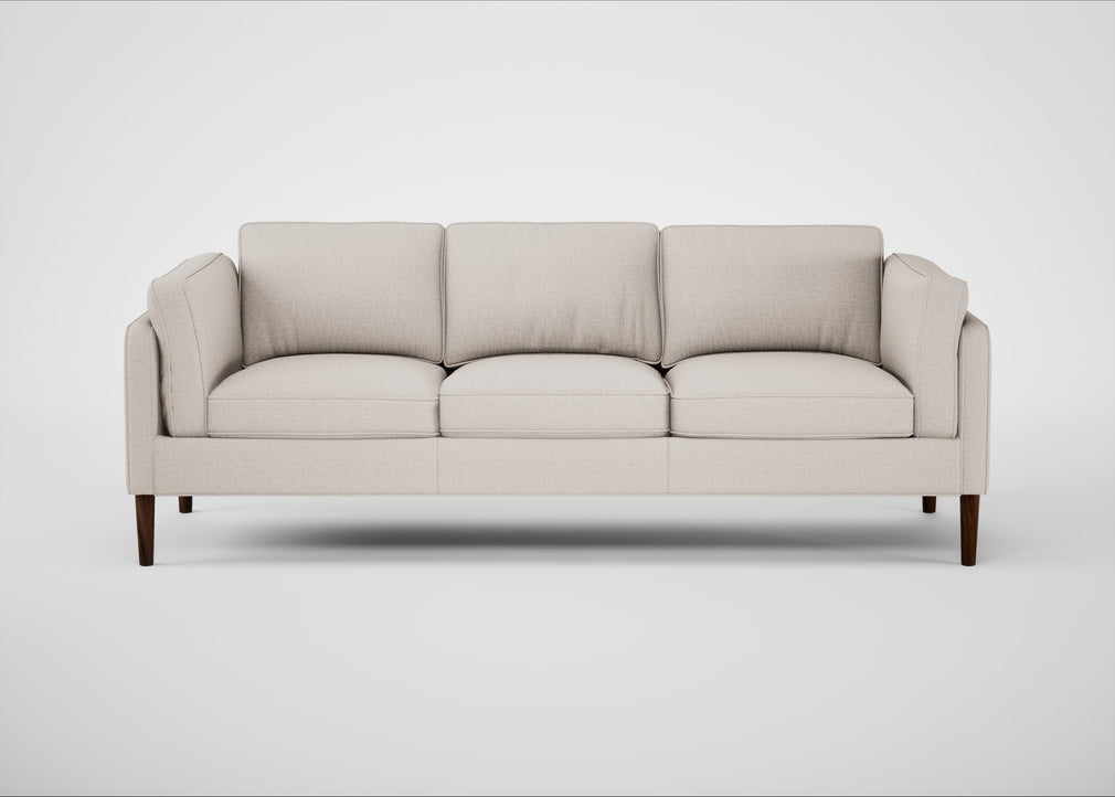 Sonno 4 Seater Sofa Siena Cotton Natural / Walnut