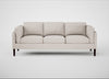 Sonno 4 Seater Sofa Siena Cotton Natural / Wenge Black