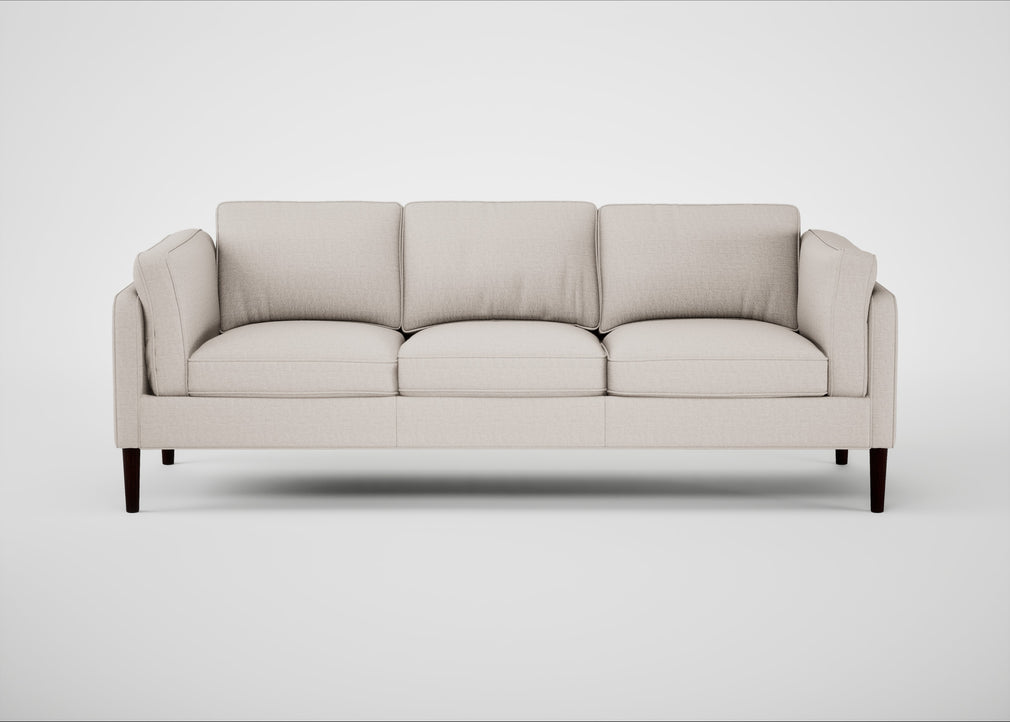 Sonno 4 Seater Sofa Siena Cotton Natural / Wenge Black