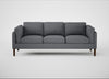 Sonno 4 Seater Sofa Siena Cotton Shale Grey / Walnut