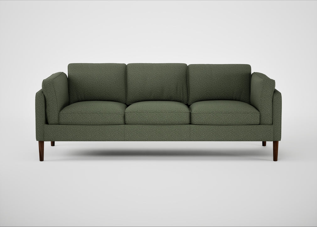 Sonno 4 Seater Sofa Loop Boucle Forest / Walnut