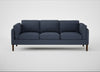Sonno 4 Seater Sofa Loop Boucle Navy / Walnut