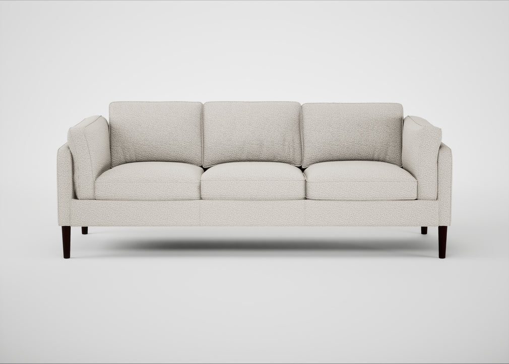 Sonno 4 Seater Sofa Loop Boucle Polar / Wenge Black