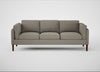 Sonno 4 Seater Sofa Loop Boucle Taupe / Walnut