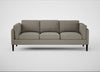 Sonno 4 Seater Sofa Loop Boucle Taupe / Wenge Black