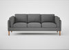 Sonno 4 Seater Sofa St Moritz Wool Light Grey / Natural