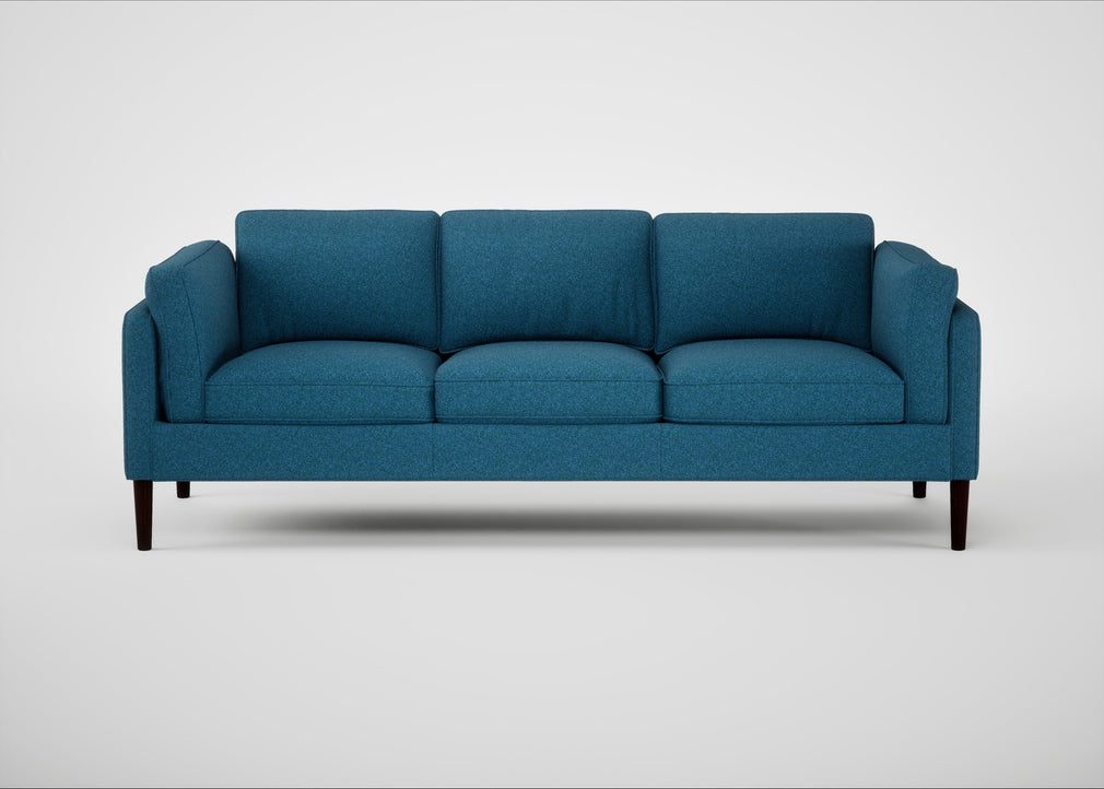 Sonno 4 Seater Sofa St Moritz Wool Blue / Wenge Black