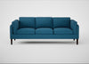 Sonno 4 Seater Sofa St Moritz Wool Blue / Wenge Black