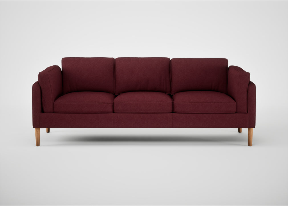 Sonno 4 Seater Sofa St Moritz Wool Red / Natural