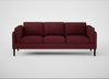 Sonno 4 Seater Sofa St Moritz Wool Red / Walnut
