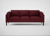 Sonno 4 Seater Sofa St Moritz Wool Red / Wenge Black