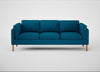 Sonno 4 Seater Sofa St Moritz Wool Teal / Natural