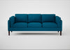 Sonno 4 Seater Sofa St Moritz Wool Teal / Wenge Black