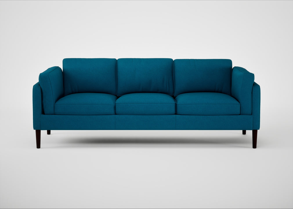 Sonno 4 Seater Sofa St Moritz Wool Teal / Wenge Black