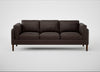 Sonno 4 Seater Sofa Leather Grain Chocolate 066 / Walnut