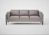 Sonno 4 Seater Sofa Daino Leather Elephant / Walnut