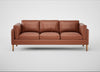 Sonno 4 Seater Sofa Leather Stonewash Light Brown 274 / Natural