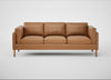 Sonno 4 Seater Sofa Leather Stonewash Toffee 277 / Natural