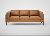 Sonno 4 Seater Sofa Leather Stonewash Toffee 277 / Walnut