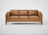 Sonno 4 Seater Sofa Leather Stonewash Toffee 277 / Wenge Black