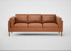 Sonno 4 Seater Sofa Linea Leather Brown 680 / Natural