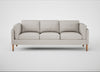 Sonno 4 Seater Sofa Linea Leather White 634 / Natural