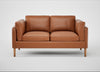 Sonno 2 Seater Sofa Linea Leather Brown 680 / Natural