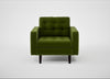 Hepburn Armchair Nobilis Velvet Leaf / Wenge Black