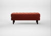 Hepburn Ottoman Nobilis Velvet Rust / Natural