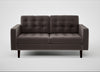 Hepburn 2 Seater Sofa Nobilis Velvet Sable / Wenge Black