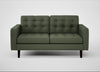 Hepburn 2 Seater Sofa Loop Boucle Forest / Wenge Black