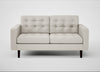 Hepburn 2 Seater Sofa Loop Boucle Polar / Wenge Black