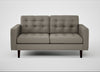Hepburn 2 Seater Sofa Loop Boucle Taupe / Wenge Black