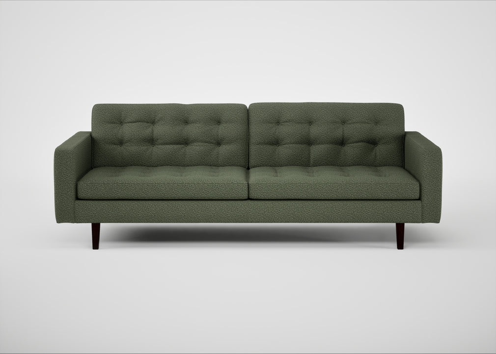 Hepburn 4 Seater Sofa Loop Boucle Forest / Wenge Black