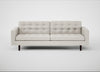 Hepburn 4 Seater Sofa Loop Boucle Polar / Wenge Black