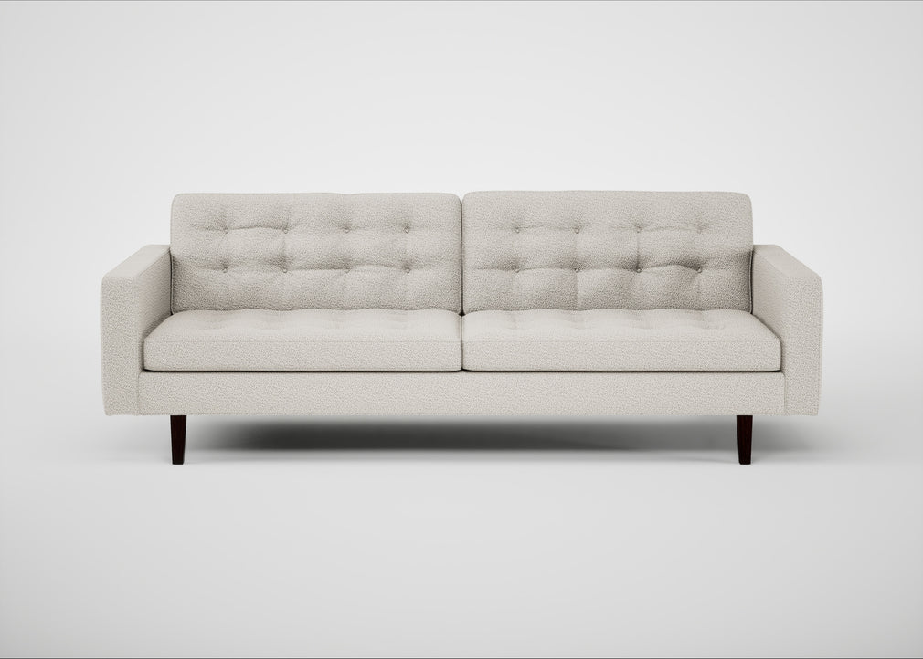 Hepburn 4 Seater Sofa Loop Boucle Polar / Wenge Black