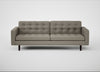 Hepburn 4 Seater Sofa Loop Boucle Taupe / Wenge Black