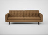 Hepburn 4 Seater Sofa Siena Cotton Clay / Wenge Black