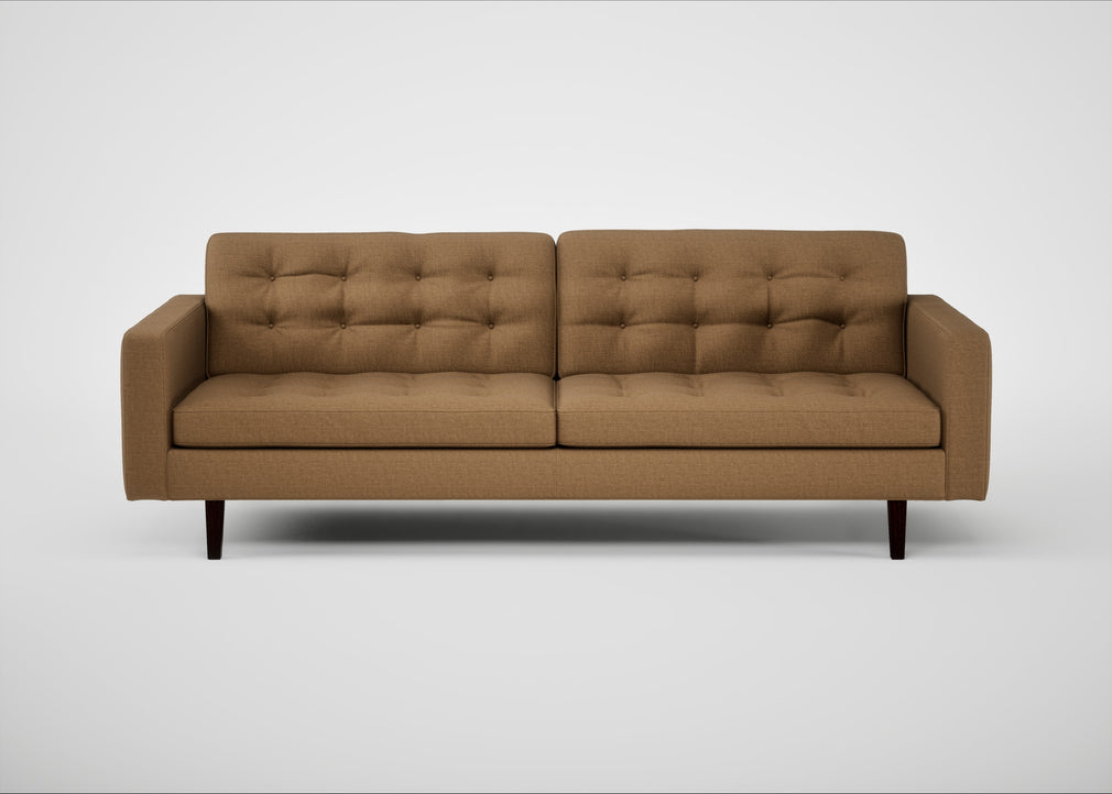 Hepburn 4 Seater Sofa Siena Cotton Clay / Wenge Black