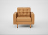 Hepburn Armchair Daino Leather Parchment / Natural