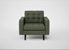 Hepburn Armchair Loop Boucle Forest / Wenge Black