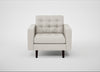 Hepburn Armchair Loop Boucle Polar / Wenge Black