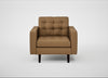 Hepburn Armchair Siena Cotton Clay / Wenge Black