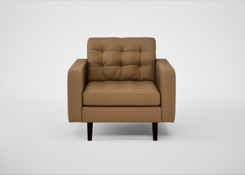 Hepburn Armchair Siena Cotton Clay / Wenge Black