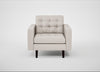 Hepburn Armchair Siena Cotton Natural / Wenge Black