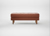 Hepburn Ottoman Leather Stonewash Light Brown 274 / Natural