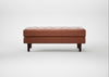 Hepburn Ottoman Leather Stonewash Light Brown 274 / Walnut